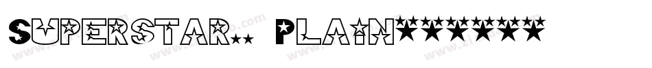 Superstar.. Plain字体转换